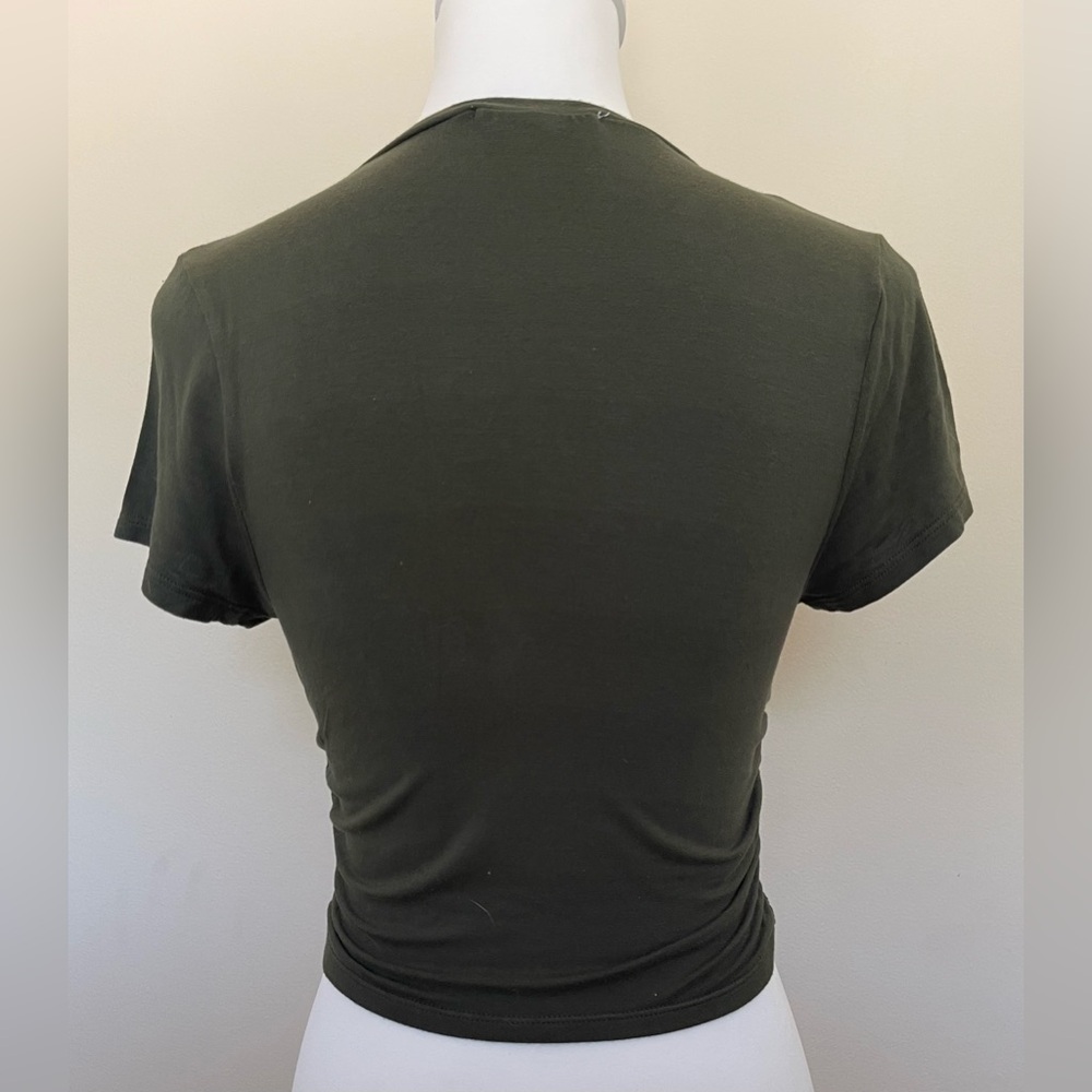Antistar Pair of Cropped, Lightweight Tees (1 Forest Green, 1 Taupe), Size M - Picture 4 of 13